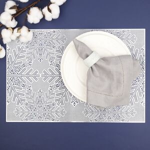 Набор сервировочных салфеток Бонифас 45*30 см серебряный, 4 шт Koopman фото 3