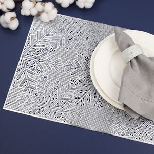 Набор сервировочных салфеток Бонифас 45*30 см серебряный, 4 шт Koopman фото 4