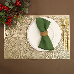 Набор сервировочных салфеток Бонифас 45*30 см золотой, 4 шт Koopman фото 5