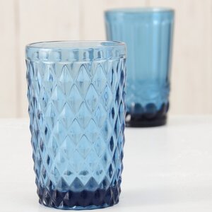 Стакан для воды Шатель 600 мл синий, стекло Boltze фото 3