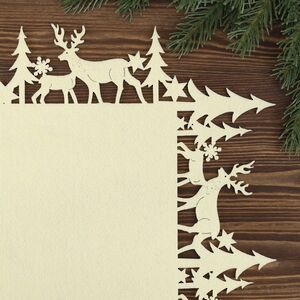 Новогодняя дорожка для стола Монтана 100*35 см белый молочный Boltze фото 3