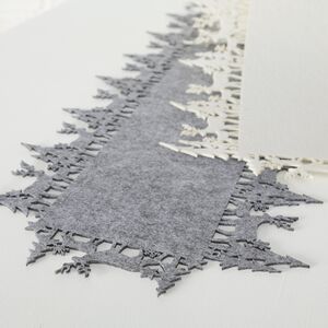 Новогодняя дорожка для стола Монтана 100*35 см дымчатая Boltze фото 2