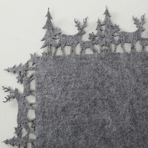 Новогодняя дорожка для стола Монтана 100*35 см дымчатая Boltze фото 3