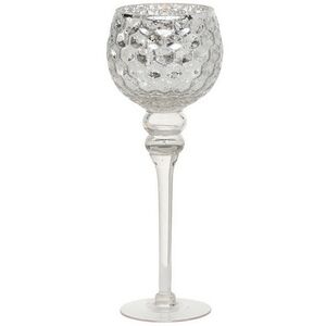 Набор стеклянных подсвечников-бокалов Виндлайт 30-40 см серый, 3 шт Boltze фото 6