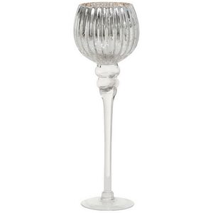 Набор стеклянных подсвечников-бокалов Виндлайт 30-40 см серый, 3 шт Boltze фото 4