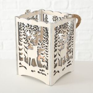 Деревянный подсвечник Лесная Магия - Олень с олененком 14 см Boltze фото 6