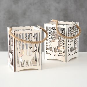 Деревянный подсвечник Лесная Магия - Олень с олененком 14 см Boltze фото 7