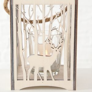 Деревянный подсвечник Лесная Магия - Олень 14 см Boltze фото 5