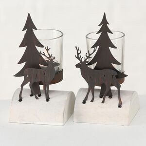 Декоративный подсвечник Лесной Олень 16*8 см Boltze фото 3