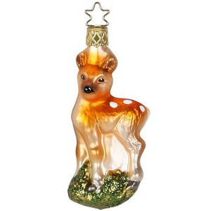 Стеклянная елочная игрушка Олень Фредо - Wittland 10 см Inge Glas фото 1