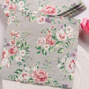 Бумажные салфетки Rose Garden 17*17 см, 20 шт, дымчатые Boltze (Больтце) фото 2