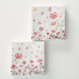 Бумажные салфетки Cosmea and Butterflies 17*17 см, 20 шт Boltze фото 2