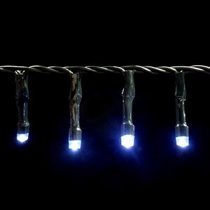 Светодиодная гирлянда на батарейках Luca Snake 7.4 м, 370 холодных белых LED ламп, зеленый ПВХ, IP44 Edelman (Эдельман) фото 3
