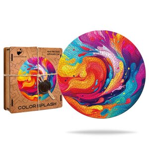 Деревянный пазл Цветной Всплеск 25*25 см, 166 элементов Active Puzzles (Актив Пазл) фото 1