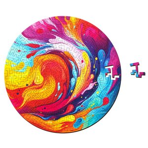 Деревянный пазл Цветной Всплеск 25*25 см, 166 элементов Active Puzzles (Актив Пазл) фото 7