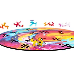 Деревянный пазл Цветной Всплеск 25*25 см, 166 элементов Active Puzzles (Актив Пазл) фото 8