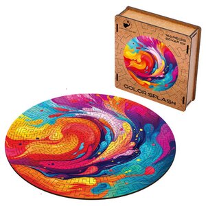 Деревянный пазл Цветной Всплеск 25*25 см, 166 элементов Active Puzzles (Актив Пазл) фото 9