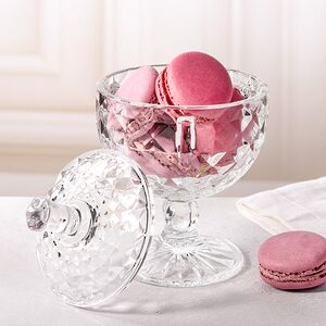 Конфетница с крышкой Богота 15*10 см, стекло