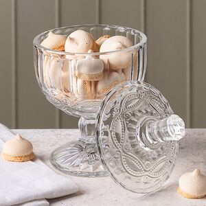 Конфетница с крышкой Lima 15*10 см, стекло