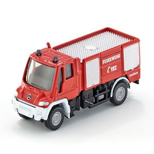 Пожарная машина Unimog со сцепным устройством 1:87, 8 см SIKU фото 1