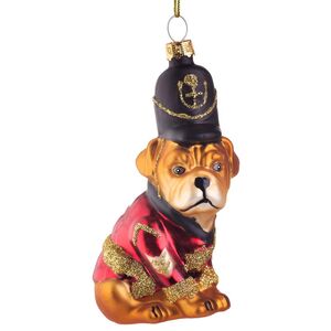 Елочная игрушка Бульдог - Королевский Гвардеец 12 см, стекло Edelman фото 5