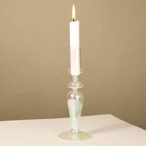 Стеклянный подсвечник RainbowLight 20 см EDG фото 1