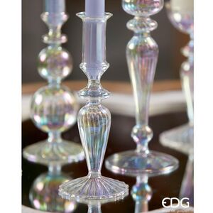 Стеклянный подсвечник RainbowLight 20 см EDG фото 5