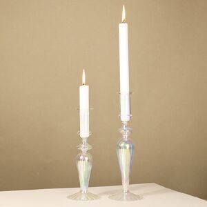 Стеклянный подсвечник RainbowLight 24 см EDG фото 5