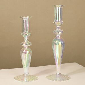 Стеклянный подсвечник RainbowLight 24 см EDG фото 2