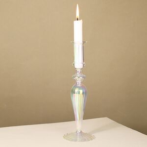 Стеклянный подсвечник RainbowLight 24 см EDG фото 1