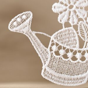 Кружевная елочная игрушка Цветочная Лейка 10 см Vogel (Вогель) фото 2