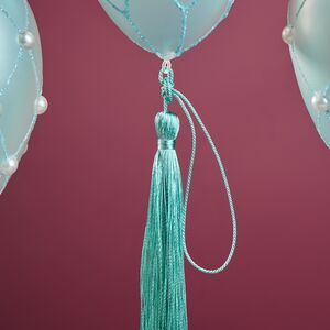 Набор пасхальных украшений Яйца: Мятный Жемчуг 35 см, 4 шт EDG (ЭДГ) фото 3