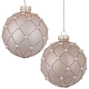Набор стеклянных шаров Жемчужный Contre Danse 8 см, 12 шт Edelman фото 2