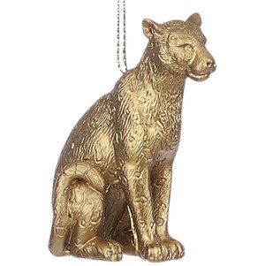 Елочная игрушка Золотые Джунгли: Грациозный Леопард 7 см, подвеска Edelman фото 1