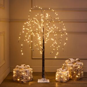Светодиодное дерево Вальдетруда 120 см, 240 теплых белых LED ламп, таймер, IP44 Edelman (Эдельман) фото 8