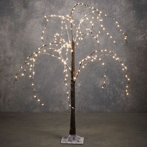 Светодиодное дерево Вальдетруда 120 см, 240 теплых белых LED ламп, таймер, IP44 Edelman фото 1