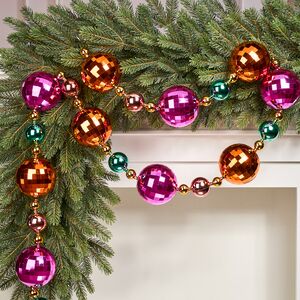 Бусы на елку Радужное Сияние 210 см, пластик