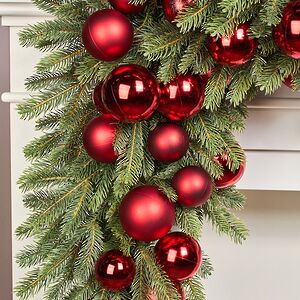 Гирлянда из елочных шаров Гранатовая Нить 180*17 см, пластик Winter Deco фото 7