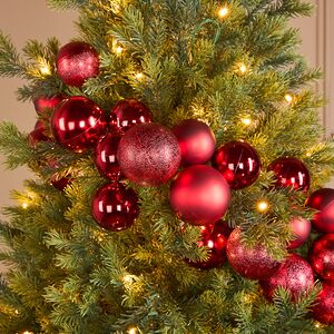 Гирлянда из елочных шаров Гранатовая Нить 180*17 см, пластик Winter Deco фото 3