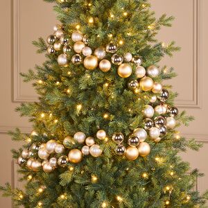 Гирлянда из елочных шаров Жемчужная Роскошь - Winter Gems 180*14 см, пластик