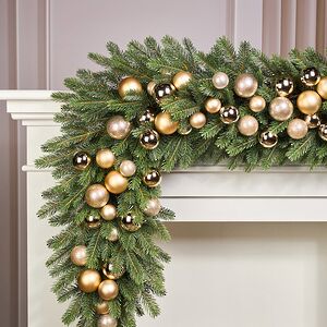 Гирлянда из елочных шаров Жемчужная Роскошь - Winter Gems 180*14 см, пластик