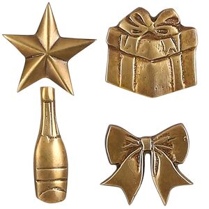 Набор украшений для свечей Golden Holiday 13 см, 4 шт Edelman фото 5