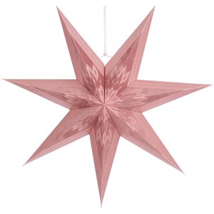 Подвесная звезда Рошато 60 см розовая