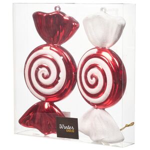 Елочные игрушки Candy - Эльфийские Конфеты 32 см, 2 шт, пластик Winter Deco фото 3