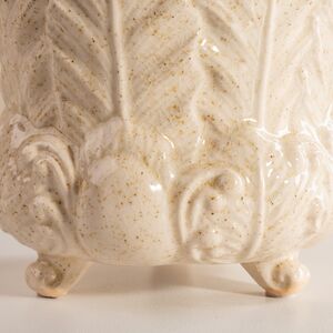 Декоративная ваза-кашпо Пианта Феличе 13 см белая EDG (ЭДГ) фото 3