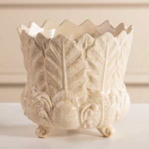 Декоративная ваза-кашпо Пианта Феличе 13 см белая EDG (ЭДГ) фото 4