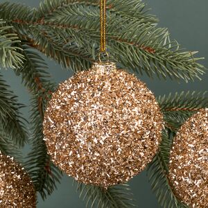 Набор елочных шаров Fluffy Shine: Шампань 8 см, 24 шт Edelman фото 2