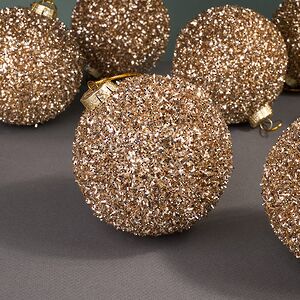 Набор елочных шаров Fluffy Shine: Шампань 10 см, 24 шт Edelman фото 4