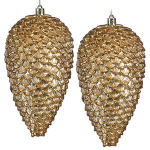 Елочные игрушки Шишка - Baston Royale 16*9 см, 4 шт, пластик Winter Deco фото 11