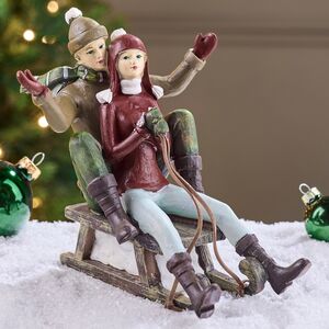 Новогодняя фигурка Симус и Джинни - Зимние Приключения 19 см